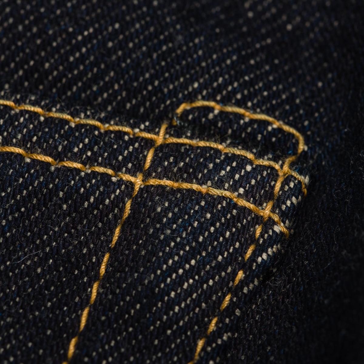 Image showing the IH-777S-21 - 21oz Selvedge Denim Slim Tapered Jeans - Indigo which is a Jeans described by the following info 777, Back In, Bottoms, Iron Heart, Jeans, Released, Tappered and sold on the IRON HEART GERMANY online store