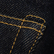 Image showing the IH-777S-21 - 21oz Selvedge Denim Slim Tapered Jeans - Indigo which is a Jeans described by the following info 777, Back In, Bottoms, Iron Heart, Jeans, Released, Tappered and sold on the IRON HEART GERMANY online store