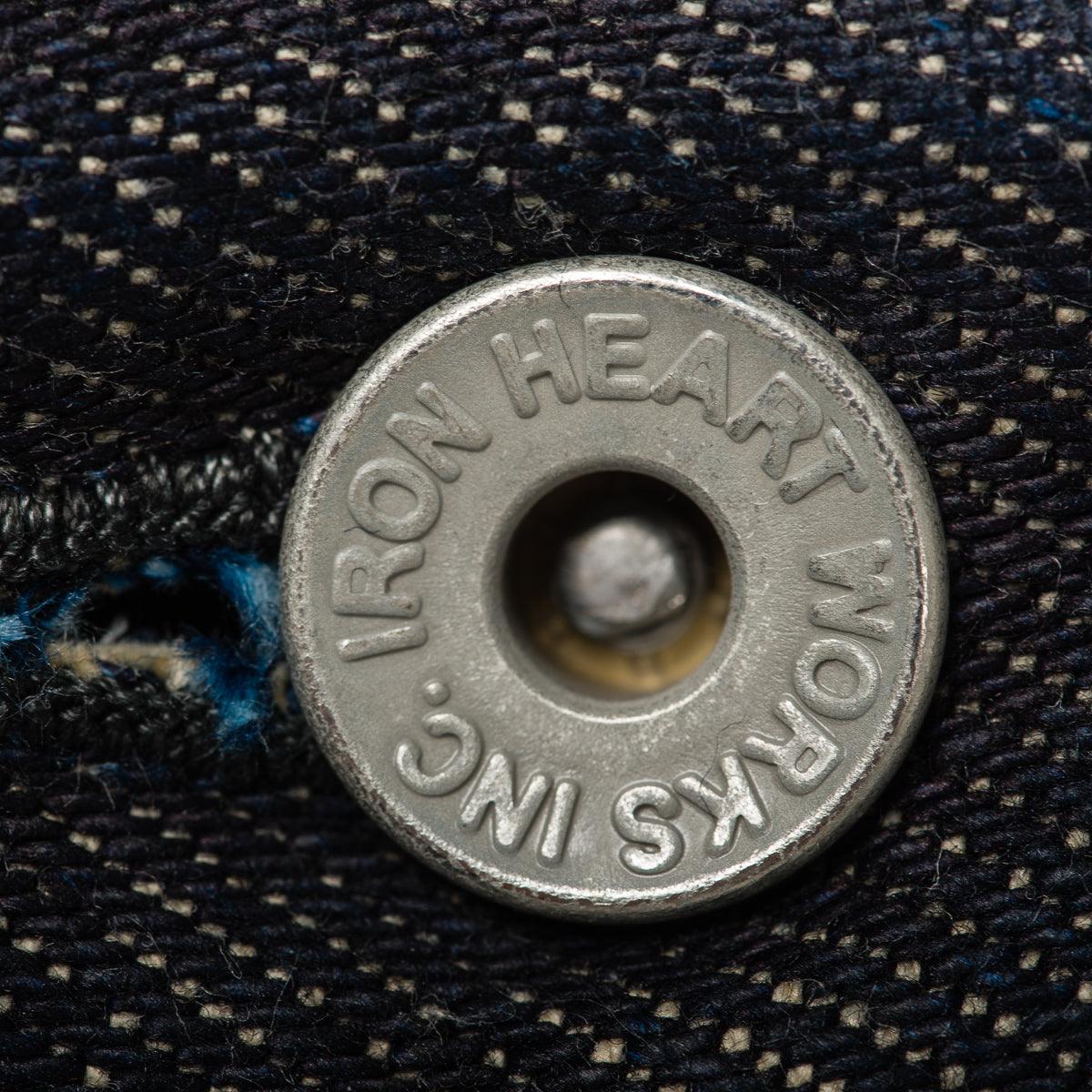 Image showing the IH-777S-21 - 21oz Selvedge Denim Slim Tapered Jeans - Indigo which is a Jeans described by the following info 777, Back In, Bottoms, Iron Heart, Jeans, Released, Tappered and sold on the IRON HEART GERMANY online store