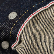 Image showing the IH-777S-21 - 21oz Selvedge Denim Slim Tapered Jeans - Indigo which is a Jeans described by the following info 777, Back In, Bottoms, Iron Heart, Jeans, Released, Tappered and sold on the IRON HEART GERMANY online store