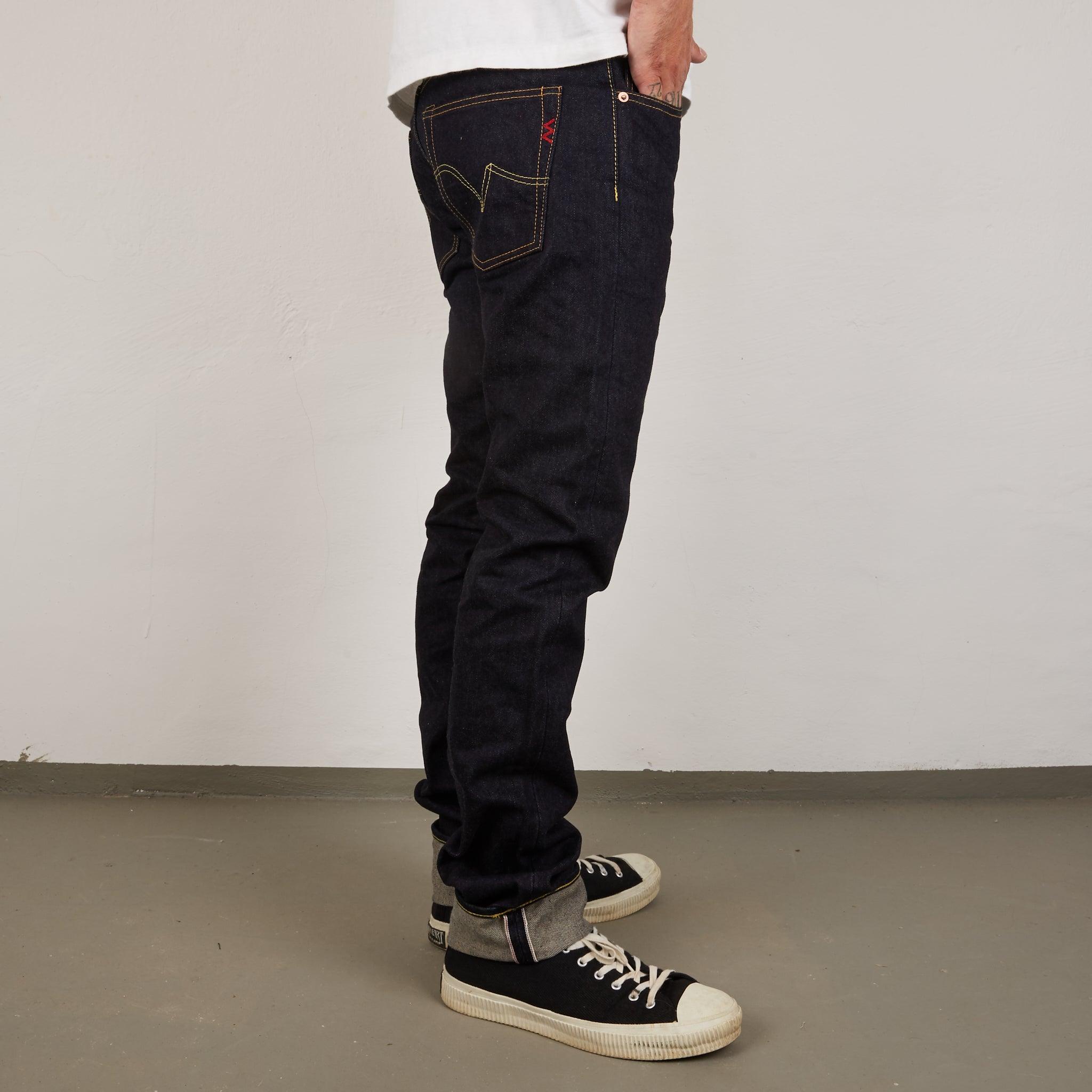 IH-777S-142 14oz Selvedge Denim Slim Tapered Jeans Indigo