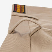 Image showing the IH-730-KHA - 12oz Heavy Cotton Regular Fit Chinos Khaki which is a Trousers described by the following info Bottoms, Iron Heart, Released, Trousers and sold on the IRON HEART GERMANY online store