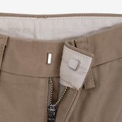 Image showing the IH-730-KHA - 12oz Heavy Cotton Regular Fit Chinos Khaki which is a Trousers described by the following info Bottoms, Iron Heart, Released, Trousers and sold on the IRON HEART GERMANY online store