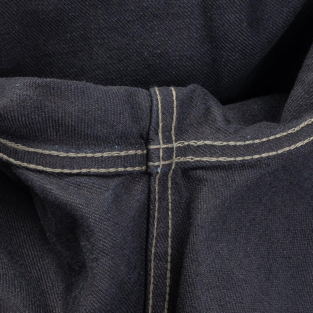 Image showing the IHSH-295-IB - 14oz Selvedge Denim Western Shirt Indigo/Black which is a Shirts described by the following info IHSALE, Iron Heart, Released, Shirts, Tops and sold on the IRON HEART GERMANY online store