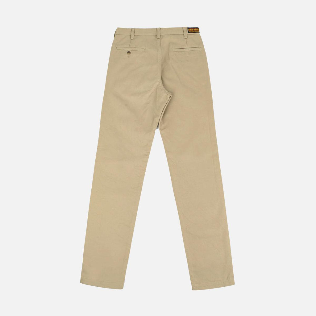 Image showing the IH-731-KHA - 12oz Heavy Cotton Relaxed Fit Chinos - Khaki which is a Trousers described by the following info Bottoms, Iron Heart, Released, Trousers and sold on the IRON HEART GERMANY online store