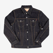 Image showing the IH-526L - 19oz Left-Hand Twill Selvedge Denim Type III Jacket - Indigo washed which is a Jackets described by the following info Bargain, Iron Heart, Jackets, Released, Tops and sold on the IRON HEART GERMANY online store