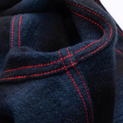 Image showing the IHSH-264 - Flannel Ombré Check Western Shirt Navy/Black which is a Shirts described by the following info IHSALE, Iron Heart, Released, Shirts, Tops and sold on the IRON HEART GERMANY online store