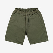 Image showing the IH-729-OLV - Cotton Easy Shorts - Olive which is a Trousers described by the following info Bottoms, Iron Heart, Released, Trousers and sold on the IRON HEART GERMANY online store