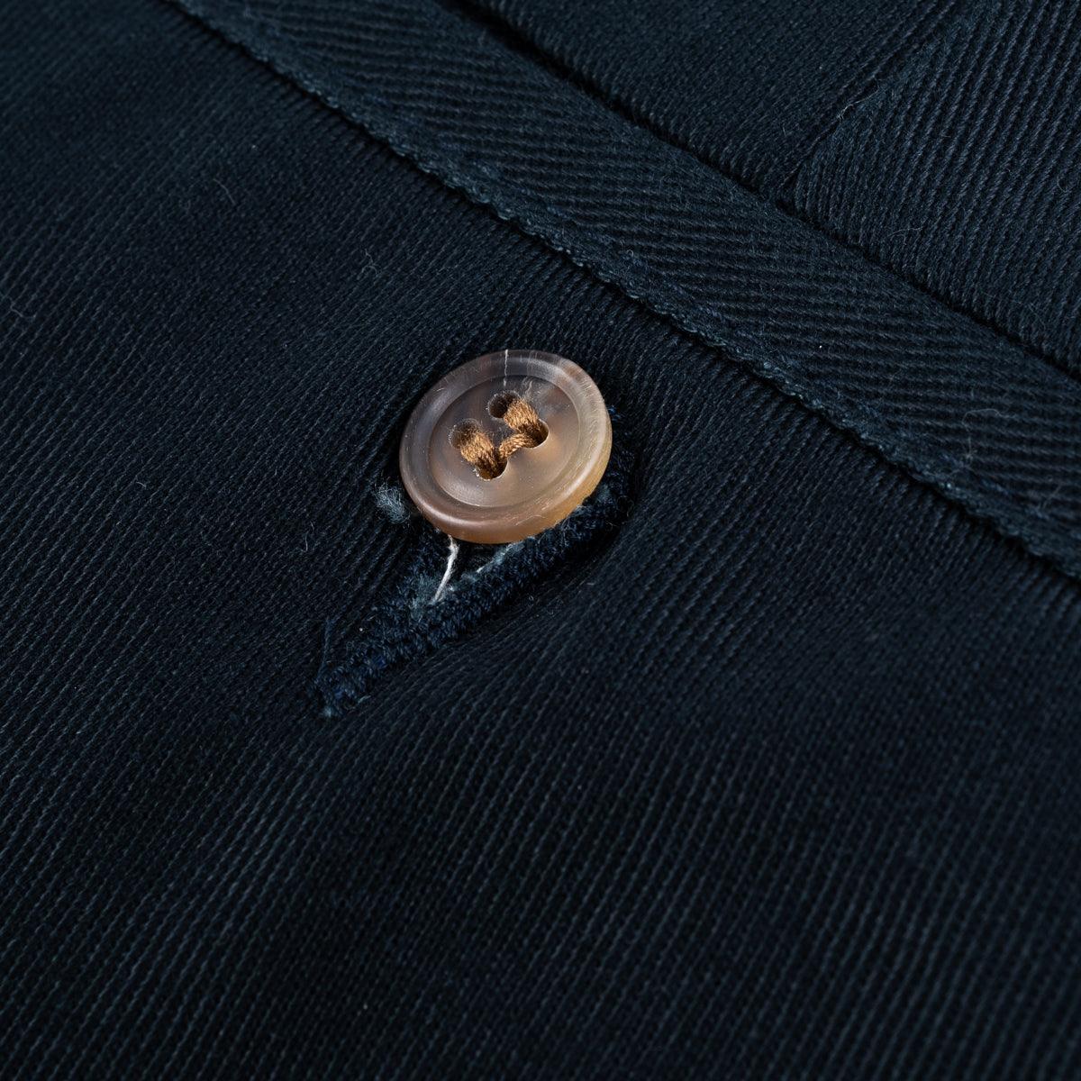 Image showing the IH-731-NAV - 12oz Heavy Cotton Relaxed Fit Chinos - Navy which is a Trousers described by the following info Bottoms, Iron Heart, Released, Trousers and sold on the IRON HEART GERMANY online store