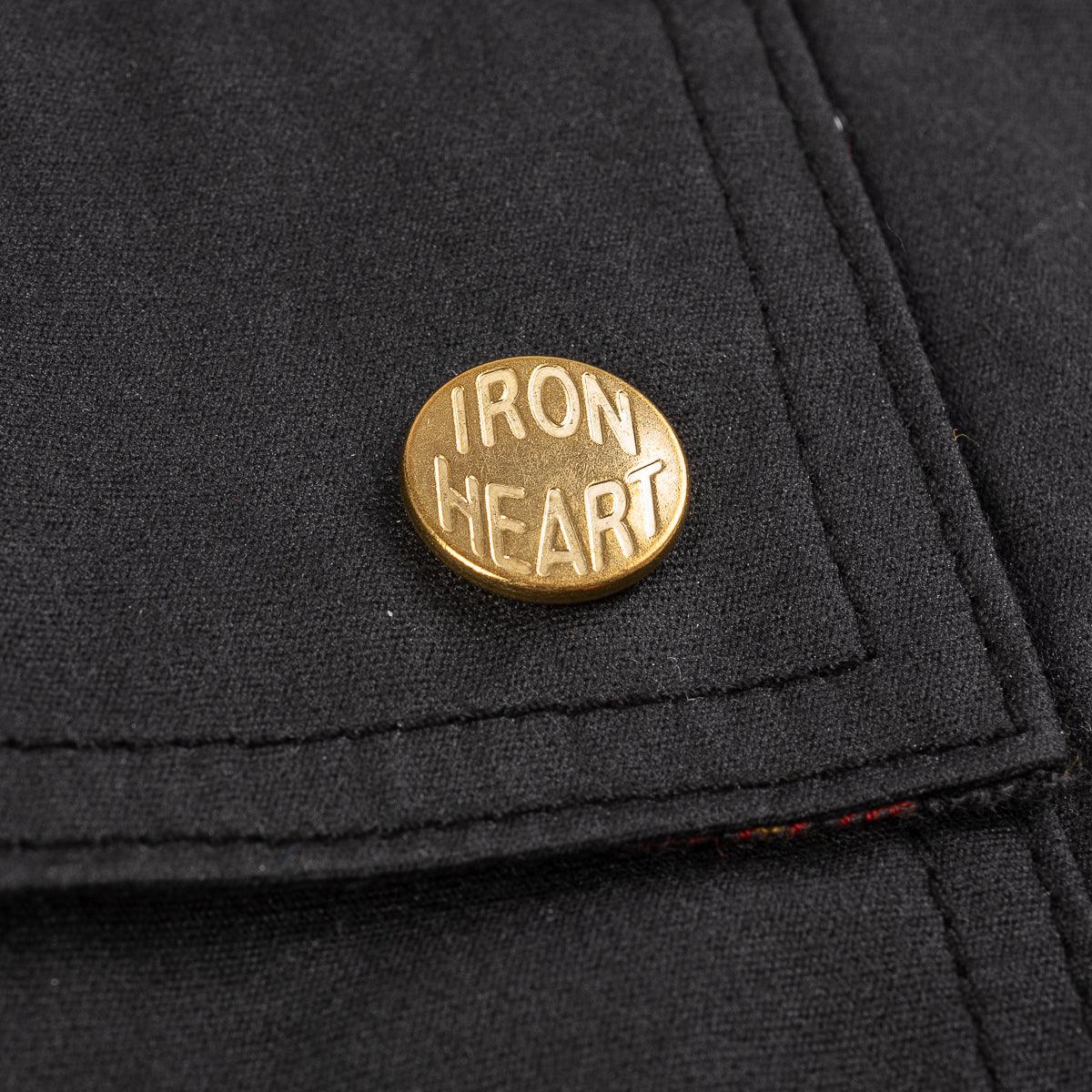 IHJ-104-BLK - 7.7oz Oiled Cotton Chore Jacket Black