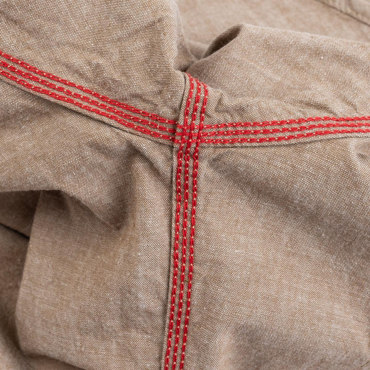 IHSH-344-KHA - 10oz Selvedge Chambray Work Shirt - Khaki – IRON