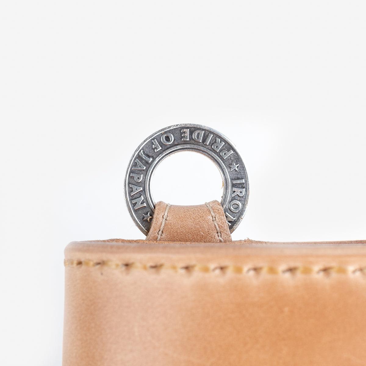 Image showing the IHG-02-NAT - Medium Shell Cordovan Wallet - Natural which is a WALLETS AND CHAINS described by the following info Accessories, Iron Heart, Released, WALLETS AND CHAINS and sold on the IRON HEART GERMANY online store
