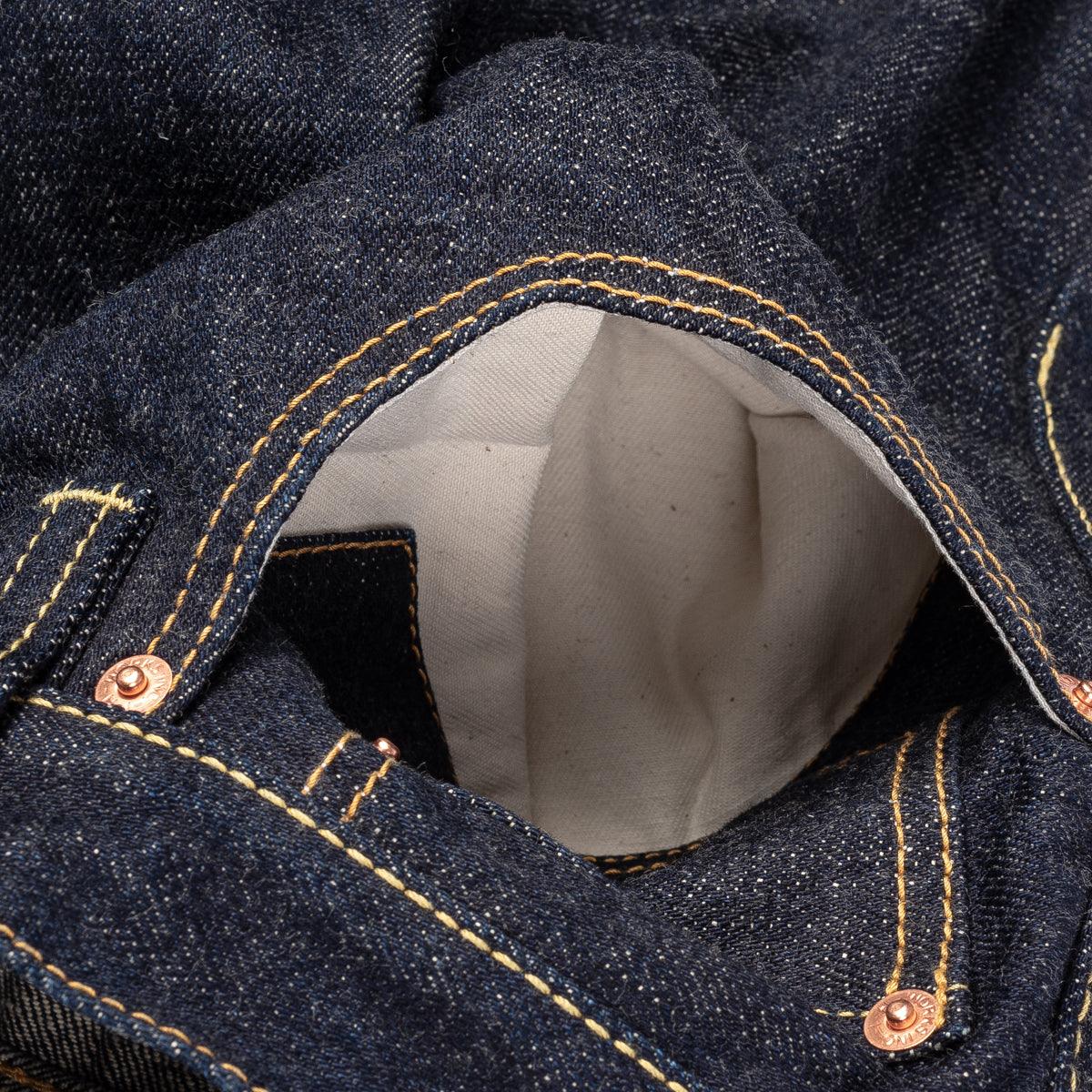 IH-555S-18 - 18oz Vintage Selvedge Denim Slim Cut Jeans Indigo
