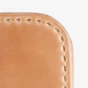 Image showing the IHG-02-NAT - Medium Shell Cordovan Wallet - Natural which is a WALLETS AND CHAINS described by the following info Accessories, Iron Heart, Released, WALLETS AND CHAINS and sold on the IRON HEART GERMANY online store