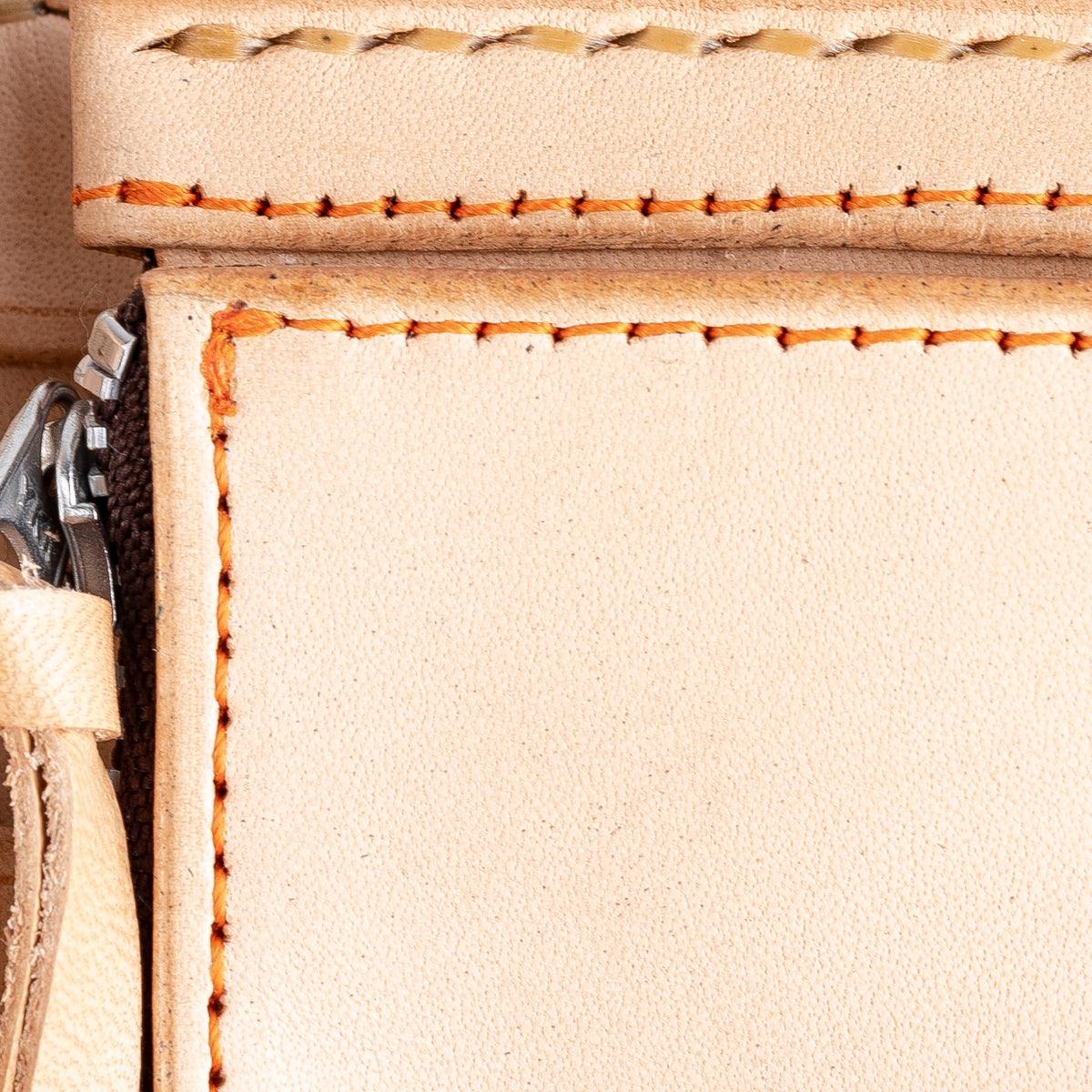Image showing the IHG-02-NAT - Medium Shell Cordovan Wallet - Natural which is a WALLETS AND CHAINS described by the following info Accessories, Iron Heart, Released, WALLETS AND CHAINS and sold on the IRON HEART GERMANY online store