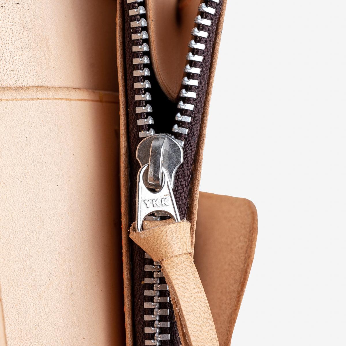 Image showing the IHG-02-NAT - Medium Shell Cordovan Wallet - Natural which is a WALLETS AND CHAINS described by the following info Accessories, Iron Heart, Released, WALLETS AND CHAINS and sold on the IRON HEART GERMANY online store