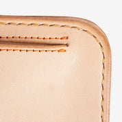 Image showing the IHG-02-NAT - Medium Shell Cordovan Wallet - Natural which is a WALLETS AND CHAINS described by the following info Accessories, Iron Heart, Released, WALLETS AND CHAINS and sold on the IRON HEART GERMANY online store