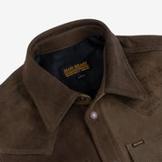 Image showing the IHSB-BIGBUCK-OLV - Deerskin Western Shirt 'The Big Buck' - Olive which is a Shirts described by the following info Iron Heart, Released, Shirts, Tops and sold on the IRON HEART GERMANY online store
