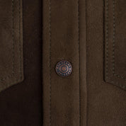 Image showing the IHSB-BIGBUCK-OLV - Deerskin Western Shirt 'The Big Buck' - Olive which is a Shirts described by the following info Iron Heart, Released, Shirts, Tops and sold on the IRON HEART GERMANY online store