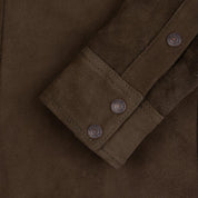 Image showing the IHSB-BIGBUCK-OLV - Deerskin Western Shirt 'The Big Buck' - Olive which is a Shirts described by the following info Iron Heart, Released, Shirts, Tops and sold on the IRON HEART GERMANY online store