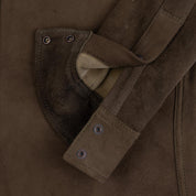 Image showing the IHSB-BIGBUCK-OLV - Deerskin Western Shirt 'The Big Buck' - Olive which is a Shirts described by the following info Iron Heart, Released, Shirts, Tops and sold on the IRON HEART GERMANY online store