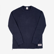 Image showing the IHTL-1301-NAV - Waffle Knit Thermal Longsleeve Navy which is a T-Shirts described by the following info Back In, IHSALE_M23, Iron Heart, Released, T-Shirts, Tops and sold on the IRON HEART GERMANY online store