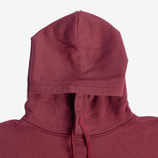 Image showing the IHSW-49-BUR - 14oz Ultra Heavyweight Loopwheel Cotton Hoodie Burgundy which is a Sweatshirts described by the following info IHSALE, Iron Heart, Released, Sweatshirts, Tops and sold on the IRON HEART GERMANY online store