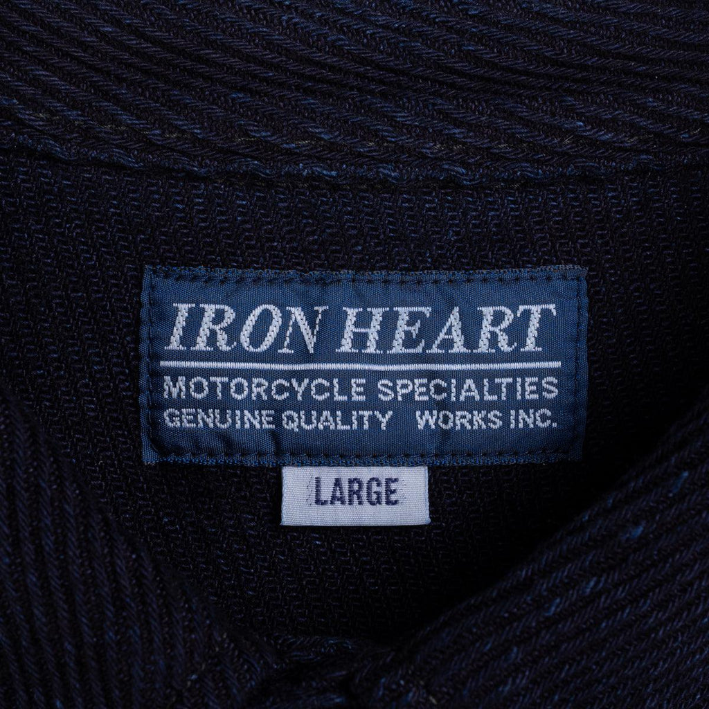 Image showing the IHSH-208-IND - Kersey Western Shirt Indigo which is a Shirts described by the following info IHSALE_M23, Iron Heart, Released, Shirts, Tops and sold on the IRON HEART GERMANY online store