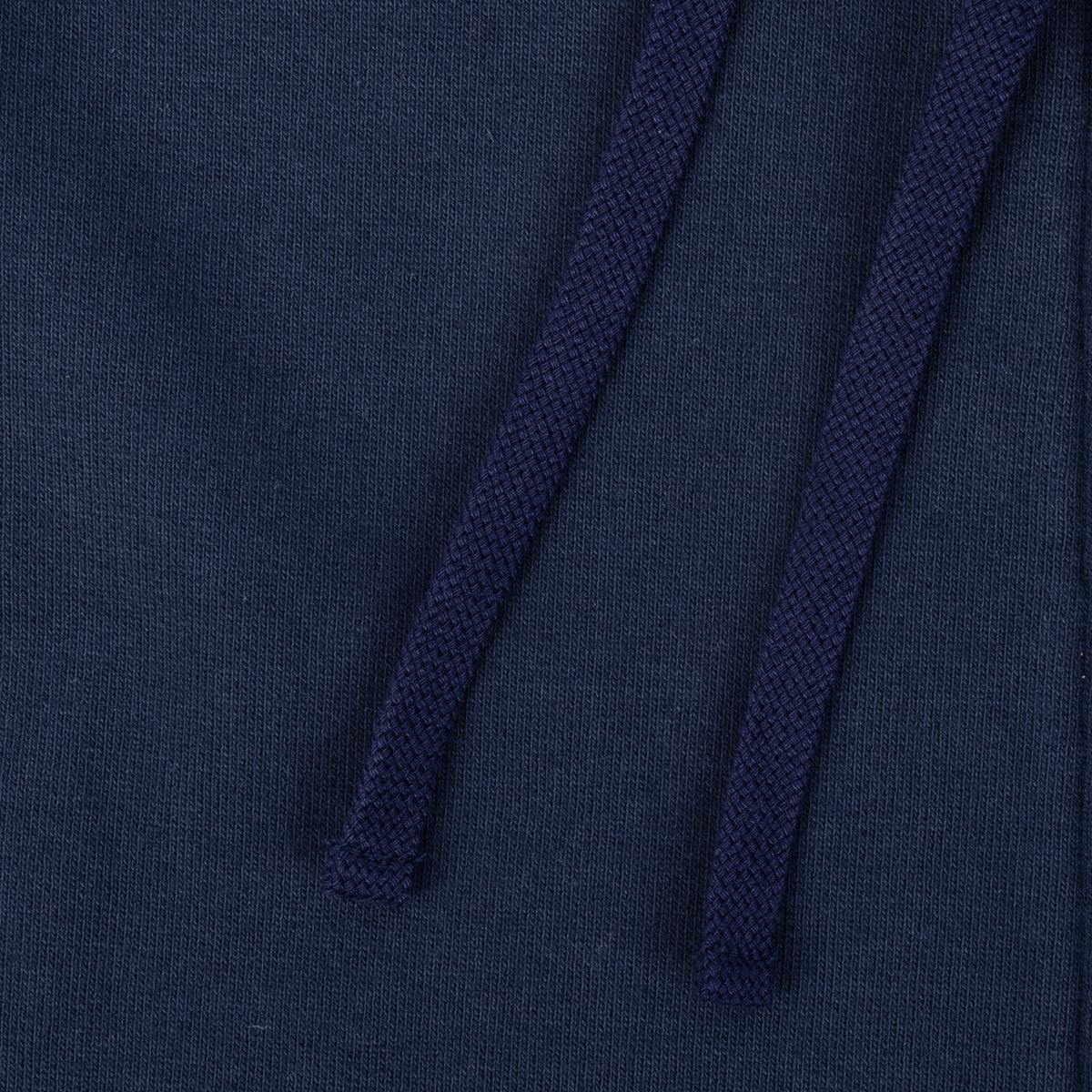 Image showing the IHSW-10-NAV - 14oz Ultra Heavyweight Loopwheel Cotton Hoodie Navy which is a Sweatshirts described by the following info IHSALE, Iron Heart, Released, Sweatshirts, Tops and sold on the IRON HEART GERMANY online store