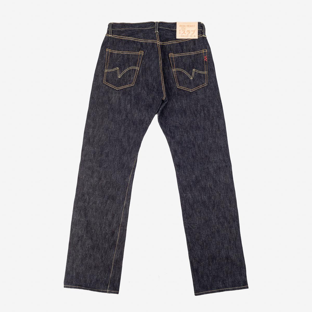 Image showing the IH-634S-SLB - 16oz Slubby Selvedge Denim Straight Cut Jeans Indigo which is a Jeans described by the following info 634, Bottoms, Iron Heart and sold on the IRON HEART GERMANY online store