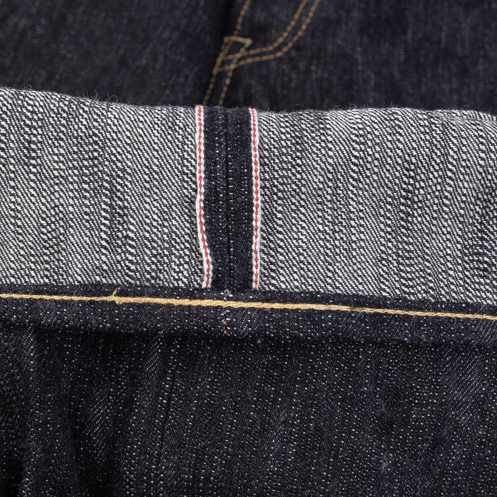 Image showing the IH-634S-SLB - 16oz Slubby Selvedge Denim Straight Cut Jeans Indigo which is a Jeans described by the following info 634, Bottoms, Iron Heart and sold on the IRON HEART GERMANY online store