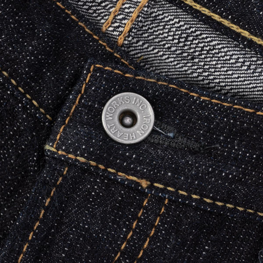 Image showing the IH-634S-SLB - 16oz Slubby Selvedge Denim Straight Cut Jeans Indigo which is a Jeans described by the following info 634, Bottoms, Iron Heart and sold on the IRON HEART GERMANY online store