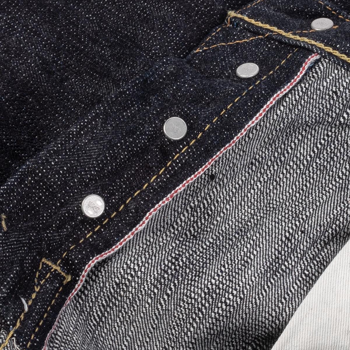 Image showing the IH-634S-SLB - 16oz Slubby Selvedge Denim Straight Cut Jeans Indigo which is a Jeans described by the following info 634, Bottoms, Iron Heart and sold on the IRON HEART GERMANY online store