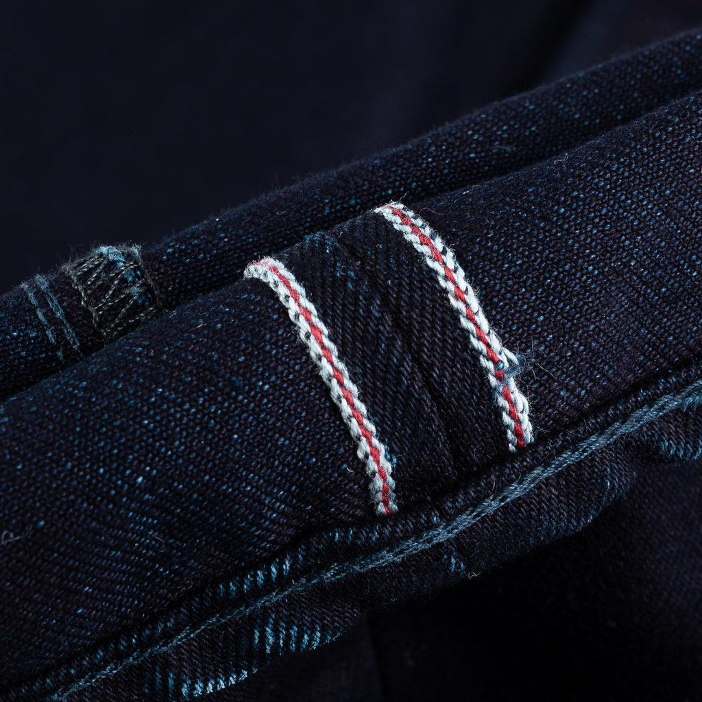 Image showing the IH-555S-14ii - 14oz Selvedge Denim Super Slim Cut Jeans - Indigo/Indigo which is a Jeans described by the following info 555, IHSALE_M23, Iron Heart, Jeans, Released, Slim and sold on the IRON HEART GERMANY online store