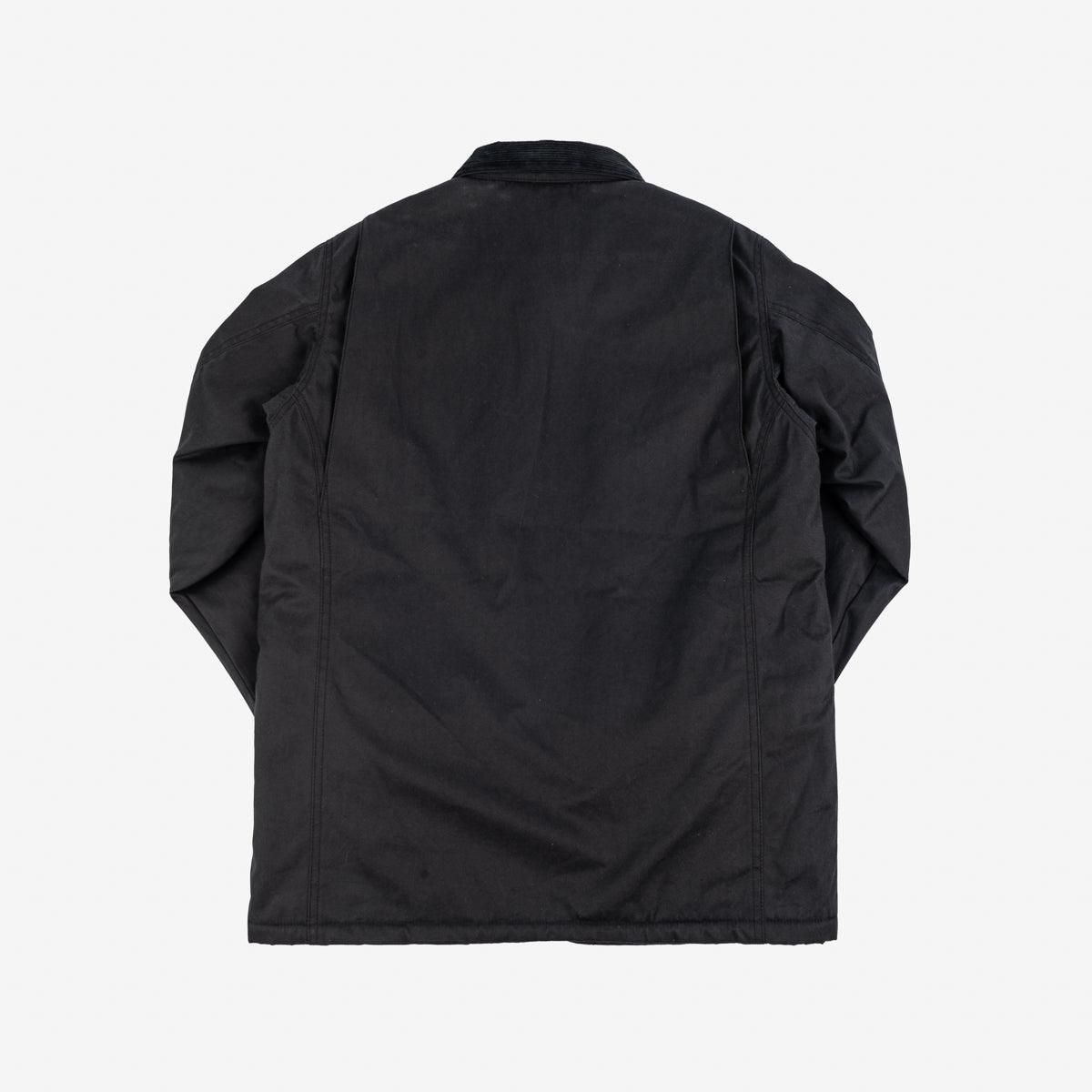 IHJ-114-BLK - 7oz Oiled Cotton Chore Jacket - Black