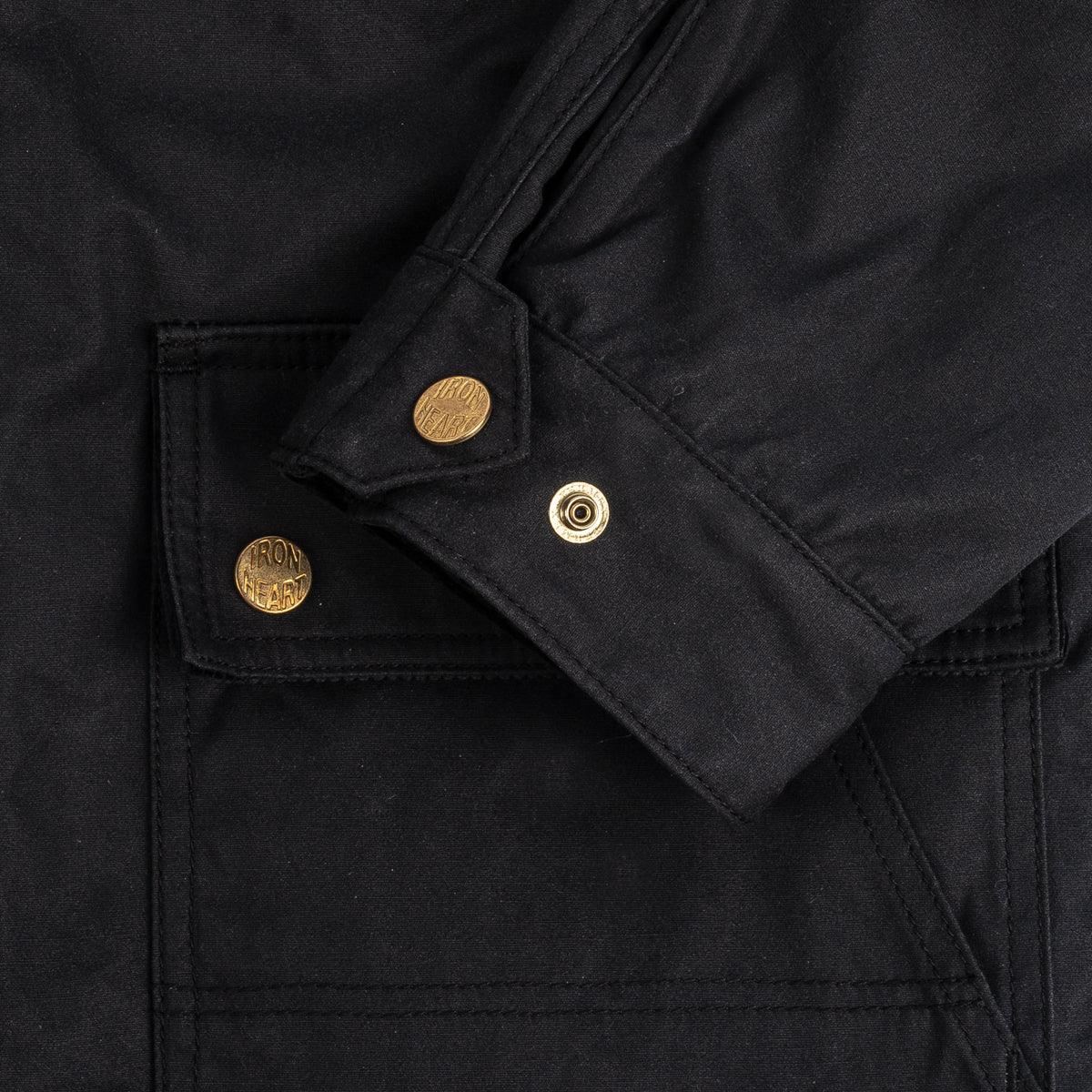 IHJ-114-BLK - 7oz Oiled Cotton Chore Jacket - Black