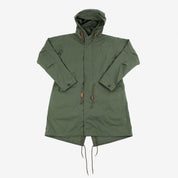 Image showing the IHM-38-OLV - 5oz Quilted Lining M-51 Type Field Coat - Olive which is a Jackets described by the following info IHSALE_M23, Iron Heart, Jackets, Released, Tops and sold on the IRON HEART GERMANY online store