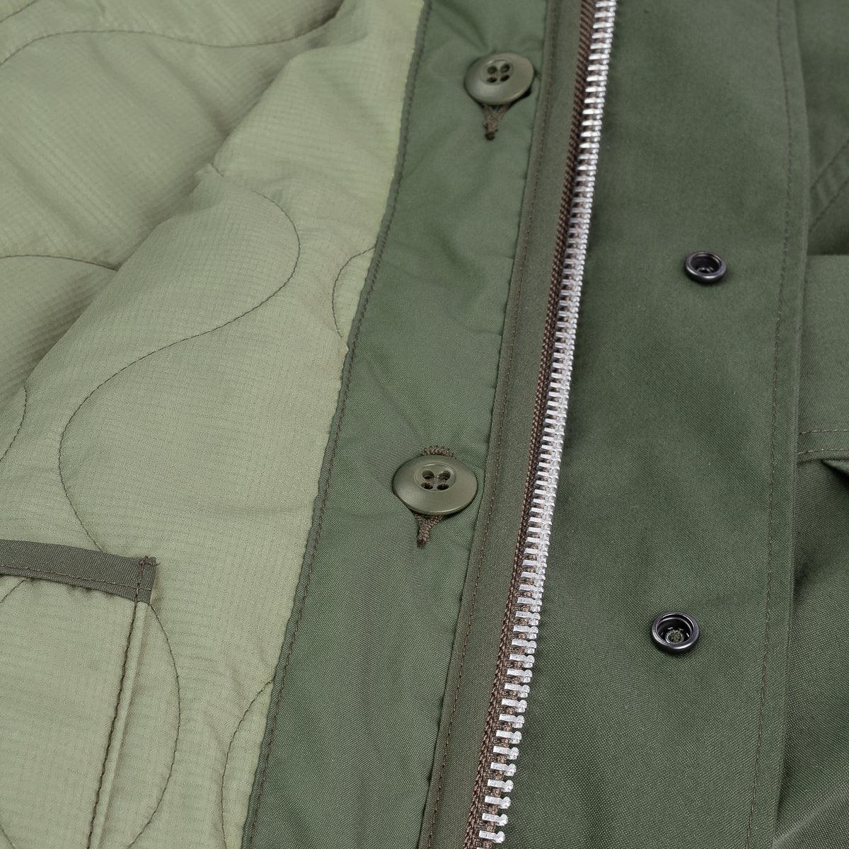 Image showing the IHM-38-OLV - 5oz Quilted Lining M-51 Type Field Coat - Olive which is a Jackets described by the following info IHSALE_M23, Iron Heart, Jackets, Released, Tops and sold on the IRON HEART GERMANY online store