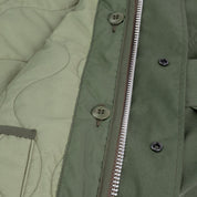 Image showing the IHM-38-OLV - 5oz Quilted Lining M-51 Type Field Coat - Olive which is a Jackets described by the following info IHSALE_M23, Iron Heart, Jackets, Released, Tops and sold on the IRON HEART GERMANY online store