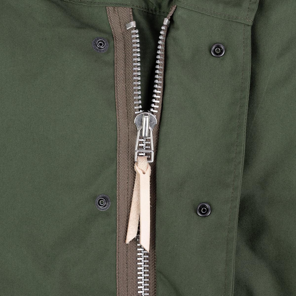 Image showing the IHM-38-OLV - 5oz Quilted Lining M-51 Type Field Coat - Olive which is a Jackets described by the following info IHSALE_M23, Iron Heart, Jackets, Released, Tops and sold on the IRON HEART GERMANY online store