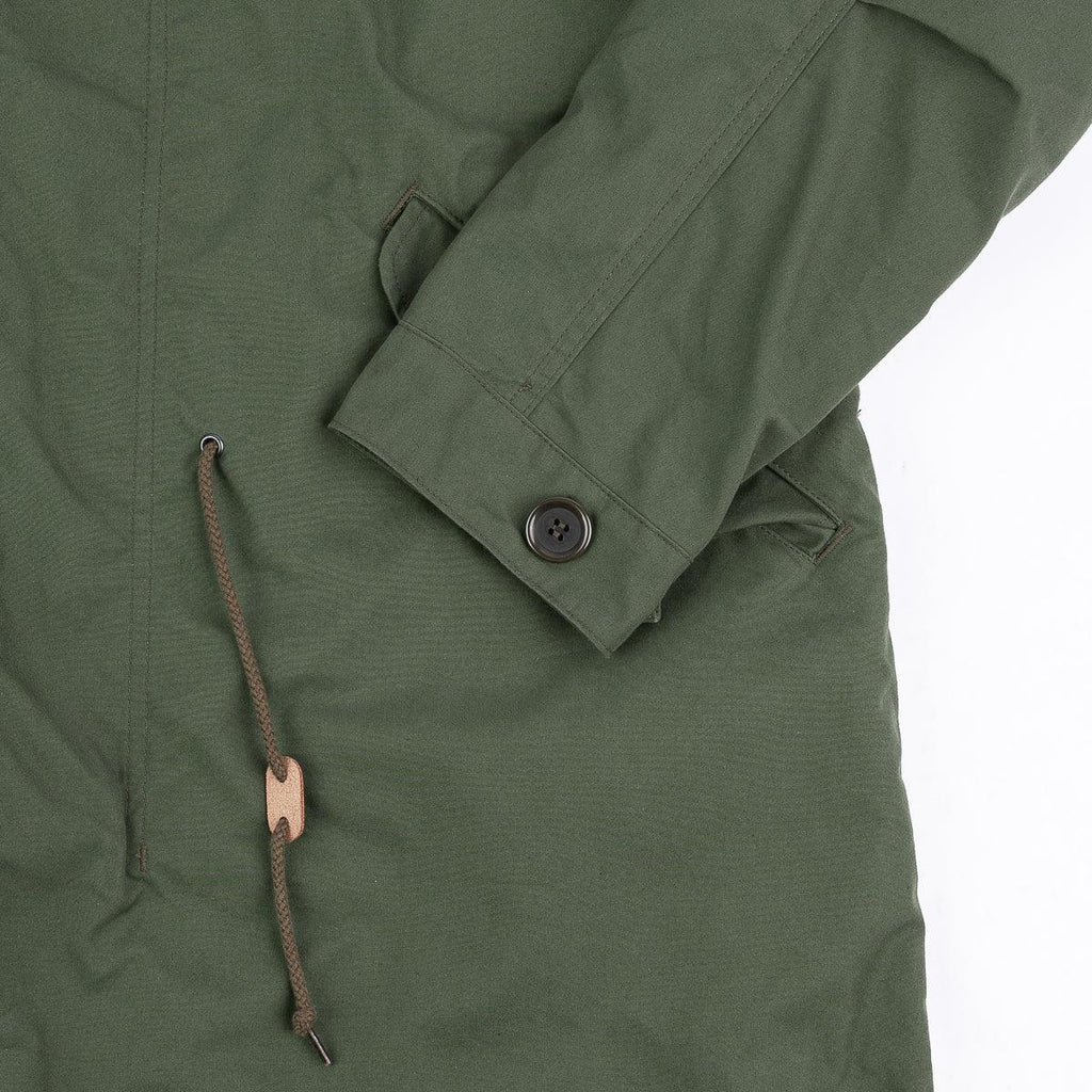Image showing the IHM-38-OLV - 5oz Quilted Lining M-51 Type Field Coat - Olive which is a Jackets described by the following info IHSALE_M23, Iron Heart, Jackets, Released, Tops and sold on the IRON HEART GERMANY online store