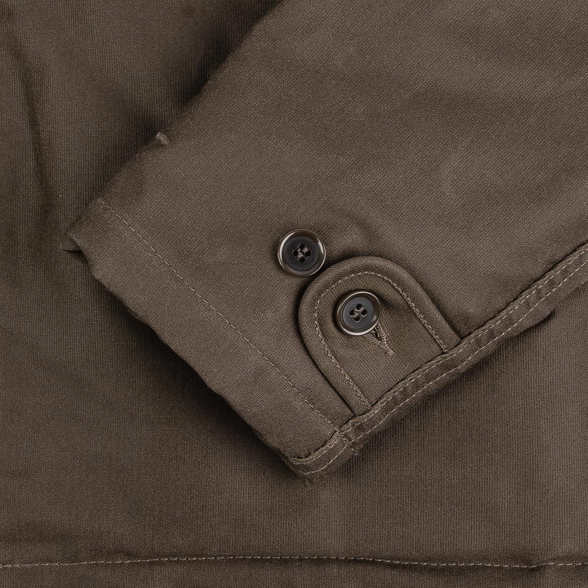 Image showing the IHM-37-ODG - Oiled Whipcord N1 Deck Jacket - Olive Drab Green which is a Jackets described by the following info Iron Heart, Jackets, Released, Tops and sold on the IRON HEART GERMANY online store