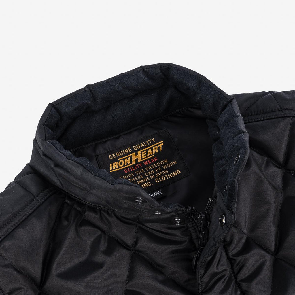 Image showing the IHV-44-BLK - Primaloft® Gold Quilted Vest - Black which is a Vests described by the following info Iron Heart, Released, Tops, Vests and sold on the IRON HEART GERMANY online store