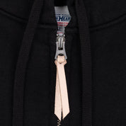 Image showing the IHSW-10-BLK - 14oz Ultra Heavyweight Cotton Zip Up Hoodie Black which is a Sweatshirts described by the following info IHSALE, Iron Heart, Released, Sweatshirts, Tops and sold on the IRON HEART GERMANY online store