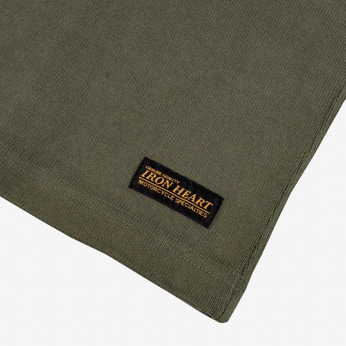 トレーナー/スウェット the Virgins - the virgins heart velvet logo sweat IHTL-1501-OLV - 11oz Cotton Knit Crew Neck Sweater - Olive