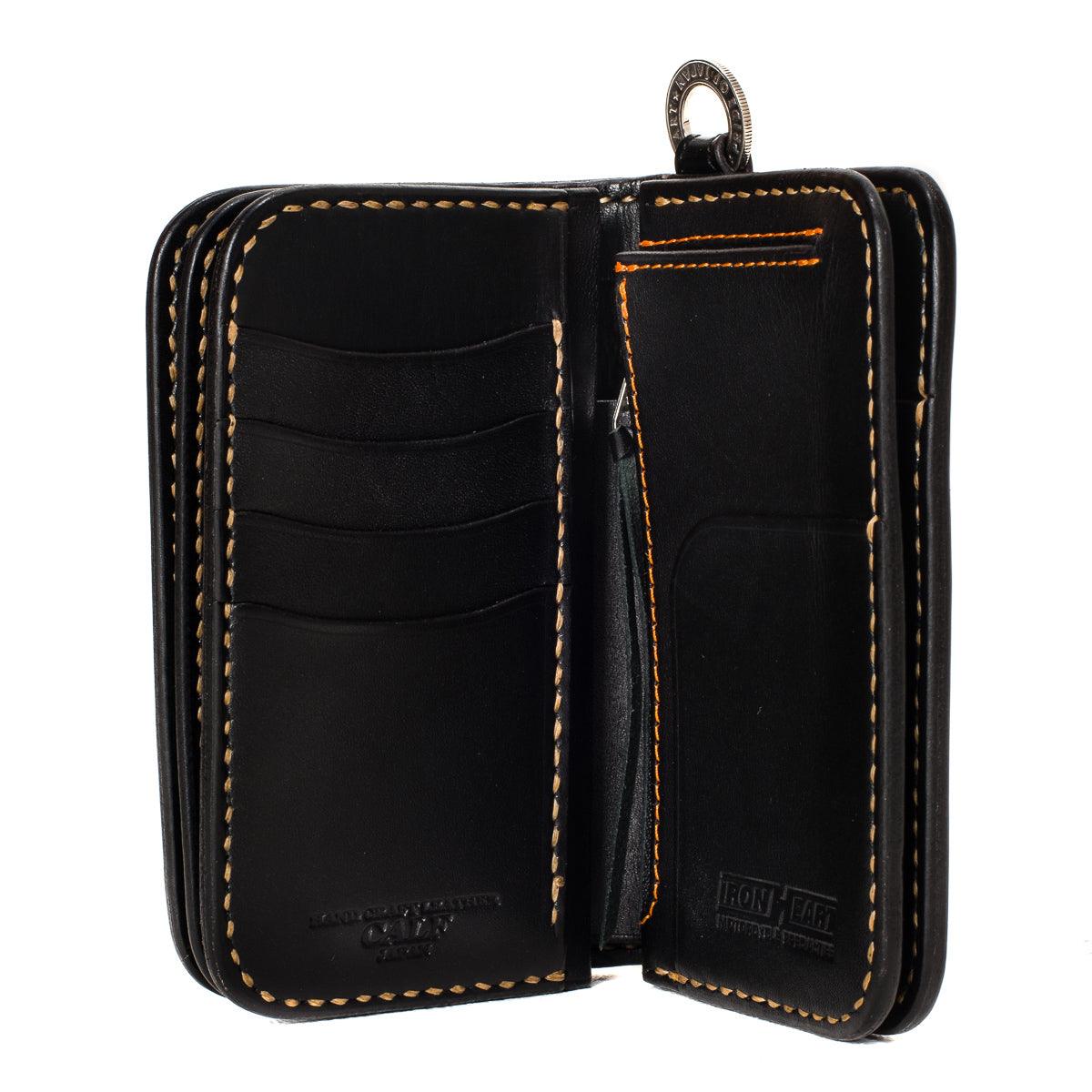 IHG-02-BLK - Medium Shell Cordovan Wallet - Black – IRON HEART GERMANY