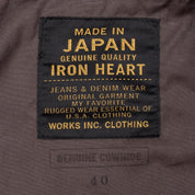 Image showing the IHJ-49-BLK - Split Steer Modified Type III Jacket - Black which is a LEATHER JACKETS described by the following info Iron Heart, Jackets, LEATHER JACKETS, Released, Tops and sold on the IRON HEART GERMANY online store