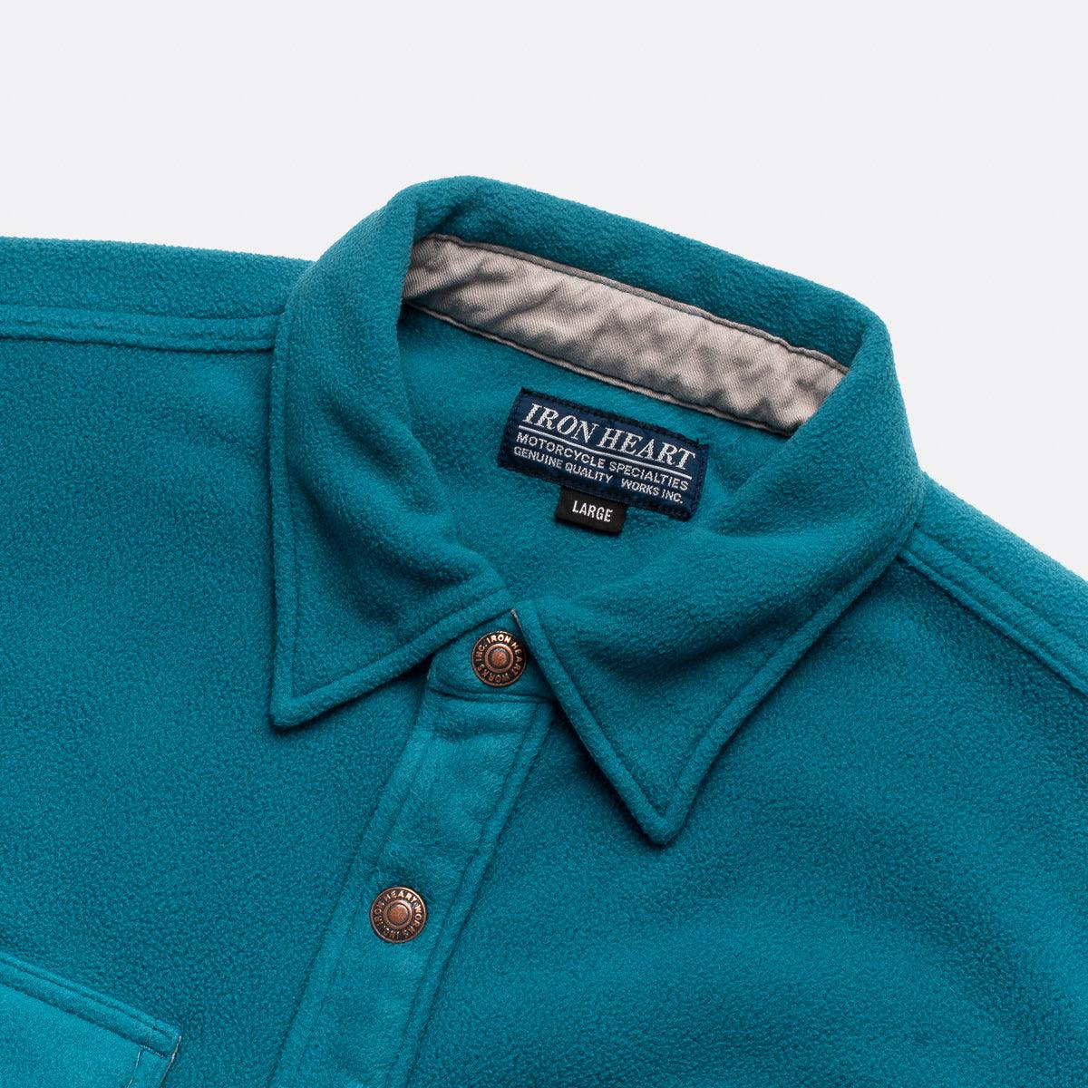 IHSH-287-TUR - Micro Fleece CPO Shirt - Turquoise