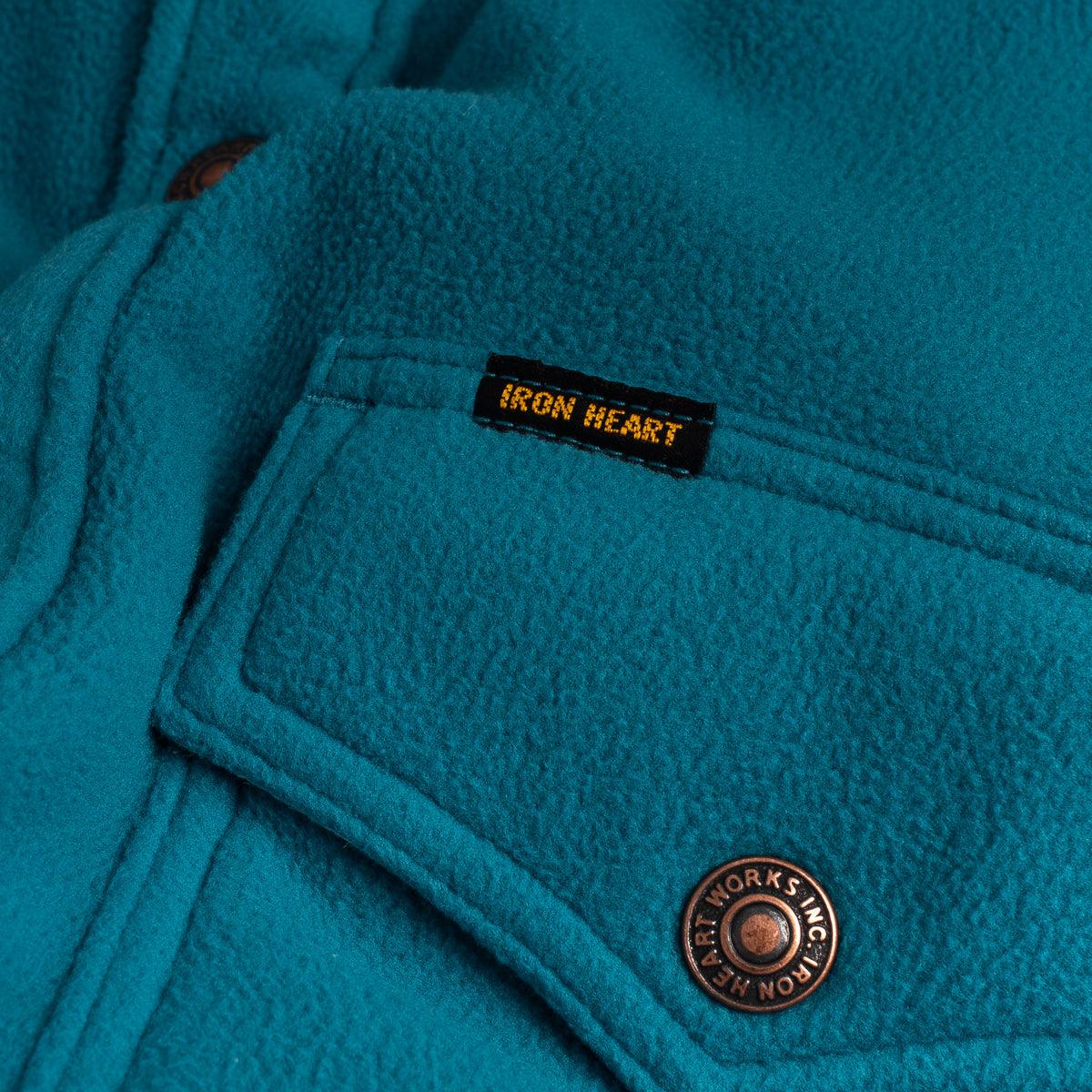 IHSH-287-TUR - Micro Fleece CPO Shirt - Turquoise