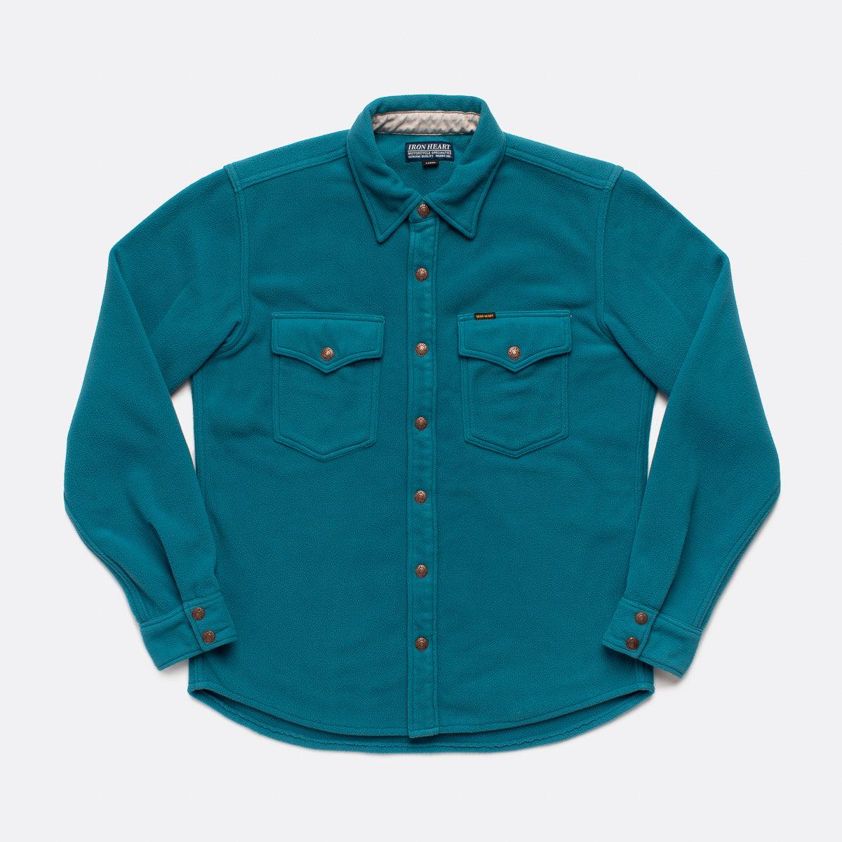 IHSH-287-TUR - Micro Fleece CPO Shirt - Turquoise